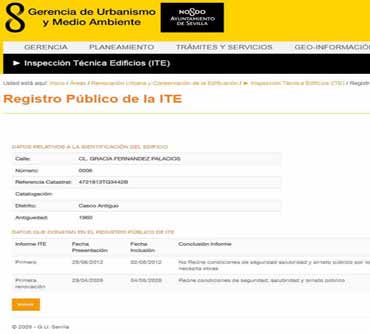 ¿Qué es el Registro Público de la ITE de Sevilla?